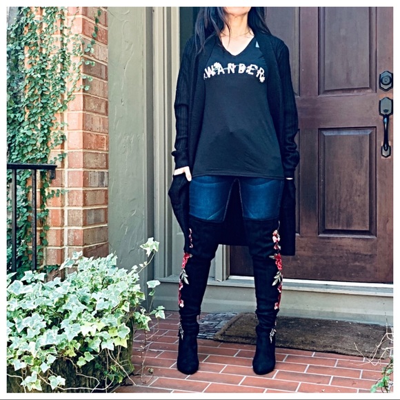 #10 Black knit side pocket cardigan - Picture 7 of 9